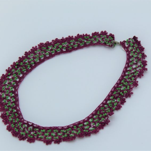 Burgundy Collar & Earrings set3
