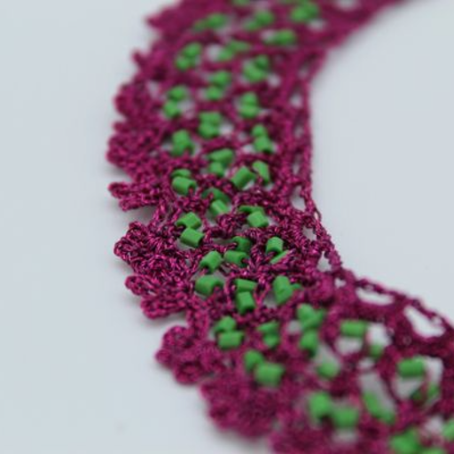 Burgundy Collar & Earrings set4
