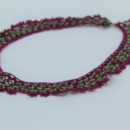 Burgundy Collar & Earrings set5