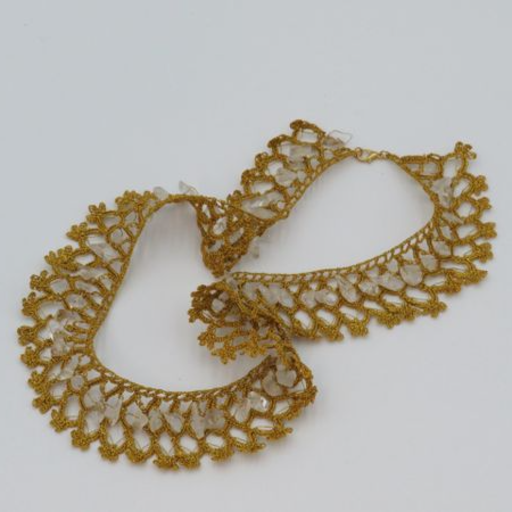 Gold with Sea glass beads1
