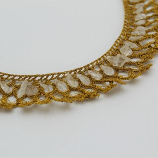 Gold with Sea glass beads5