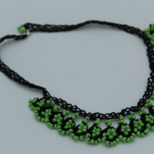 Green Beaded with Black Neck-Lace3