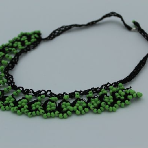 Green Beaded with Black Neck-Lace4