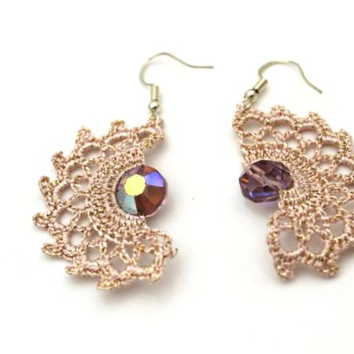 Half moon Light pink with gold1