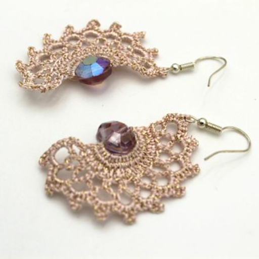 Half moon Light pink with gold3