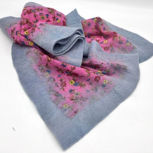 Light Blue Felted scarve (2)