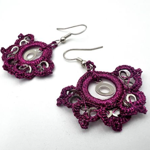 Methalic sequins with purple1