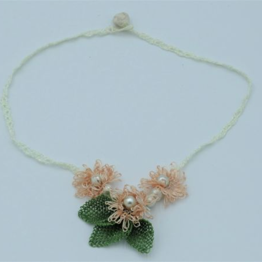 Peach clove needle Lace2