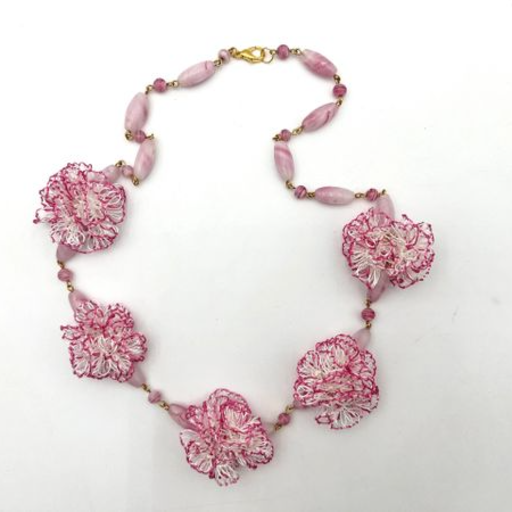 Pink Clove and Czech Glass