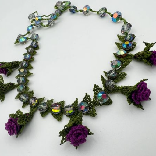 Purple Needle Lace Rose3