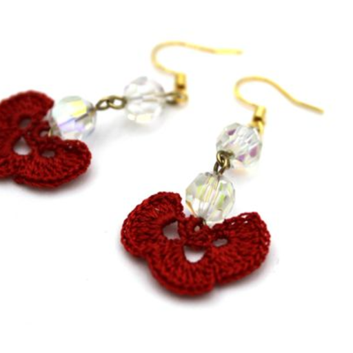 Red Flower with Crystal1