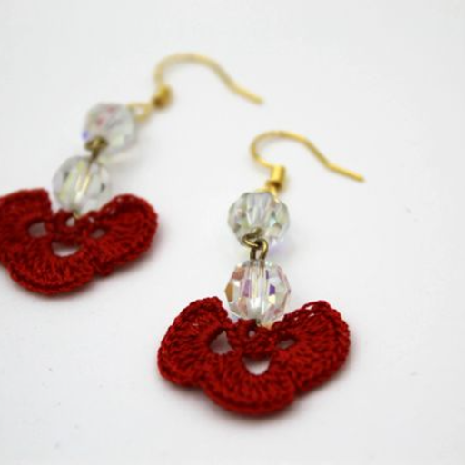 Red Flower with Crystal2