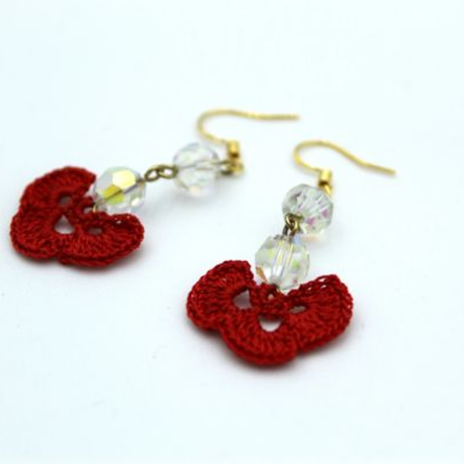 Red Flower with Crystal3