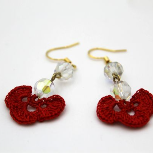 Red Flower with Crystal4